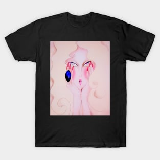 PINK SEVENTIES FASHION MAKE UP POSTER T-Shirt